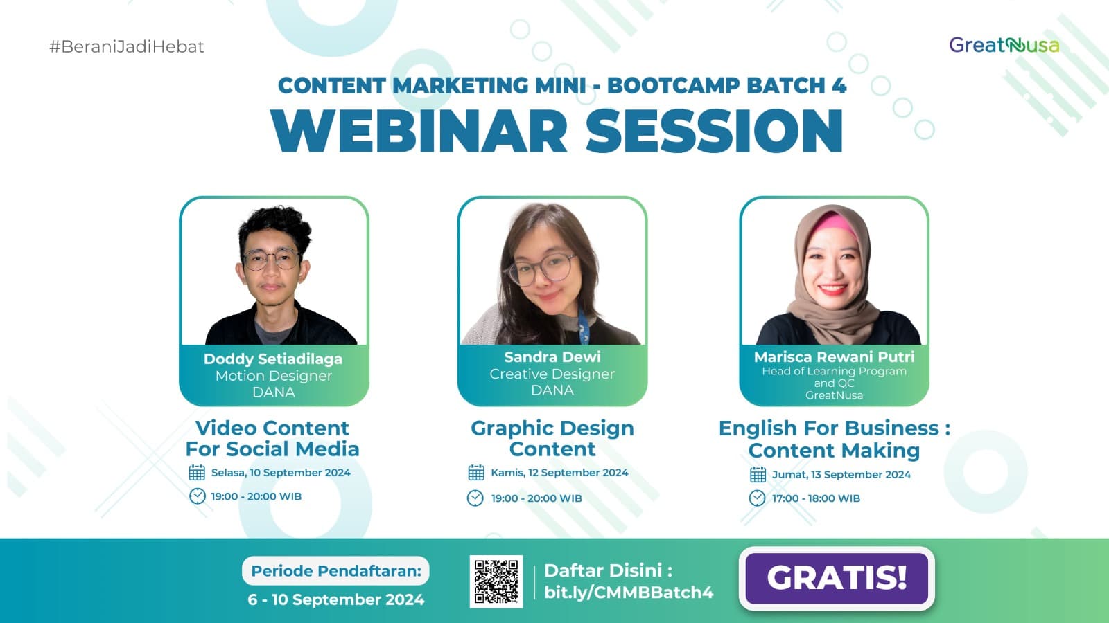 Content Marketing Mini-Bootcamp​: Batch 4 - Webinar Session